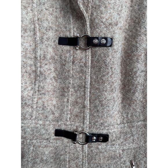 Ivanka Trump Beige Tweed Gorgeous Wool Blend Peacoat - Picture 3 of 6